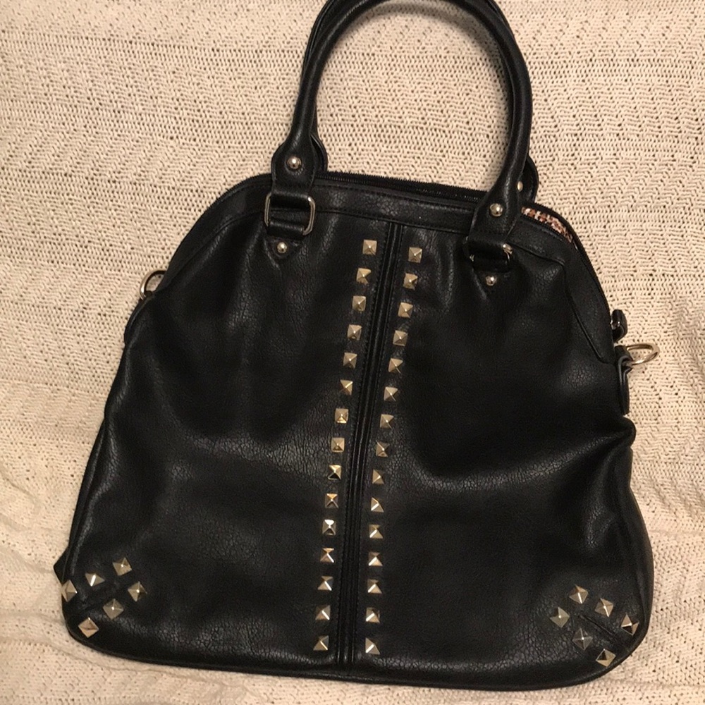 Black Gold Stud Purse